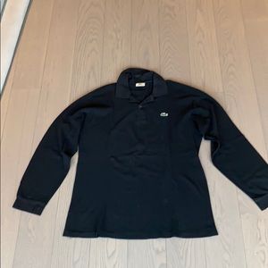 Lacoste Back Long Sleeve Polo Size L